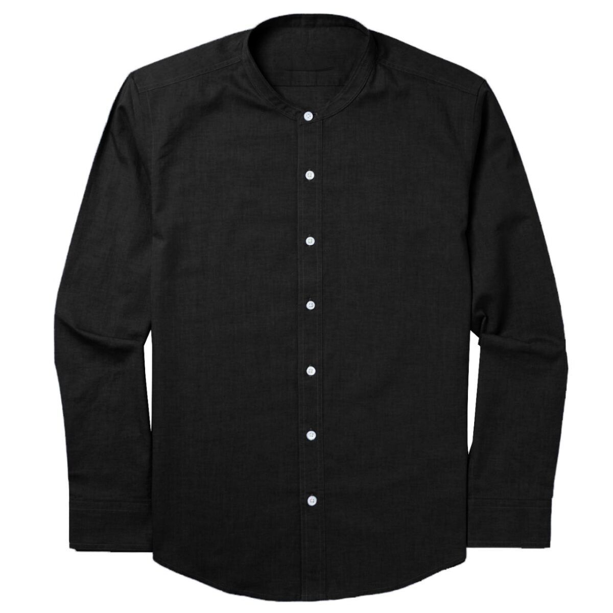 1Pcs round neck premium Mens Shirt (Black) - Image 3