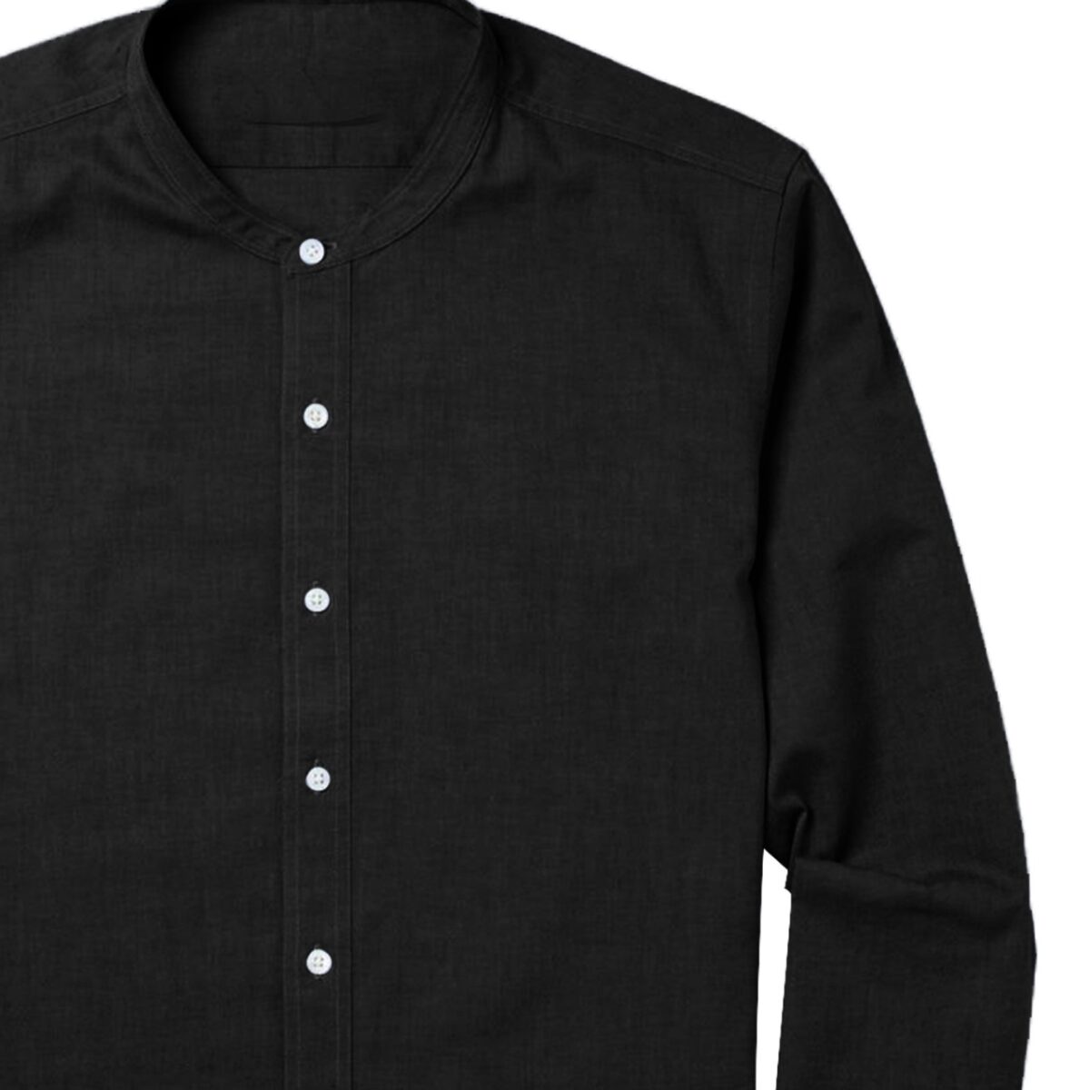 1Pcs round neck premium Mens Shirt (Black) - Image 2