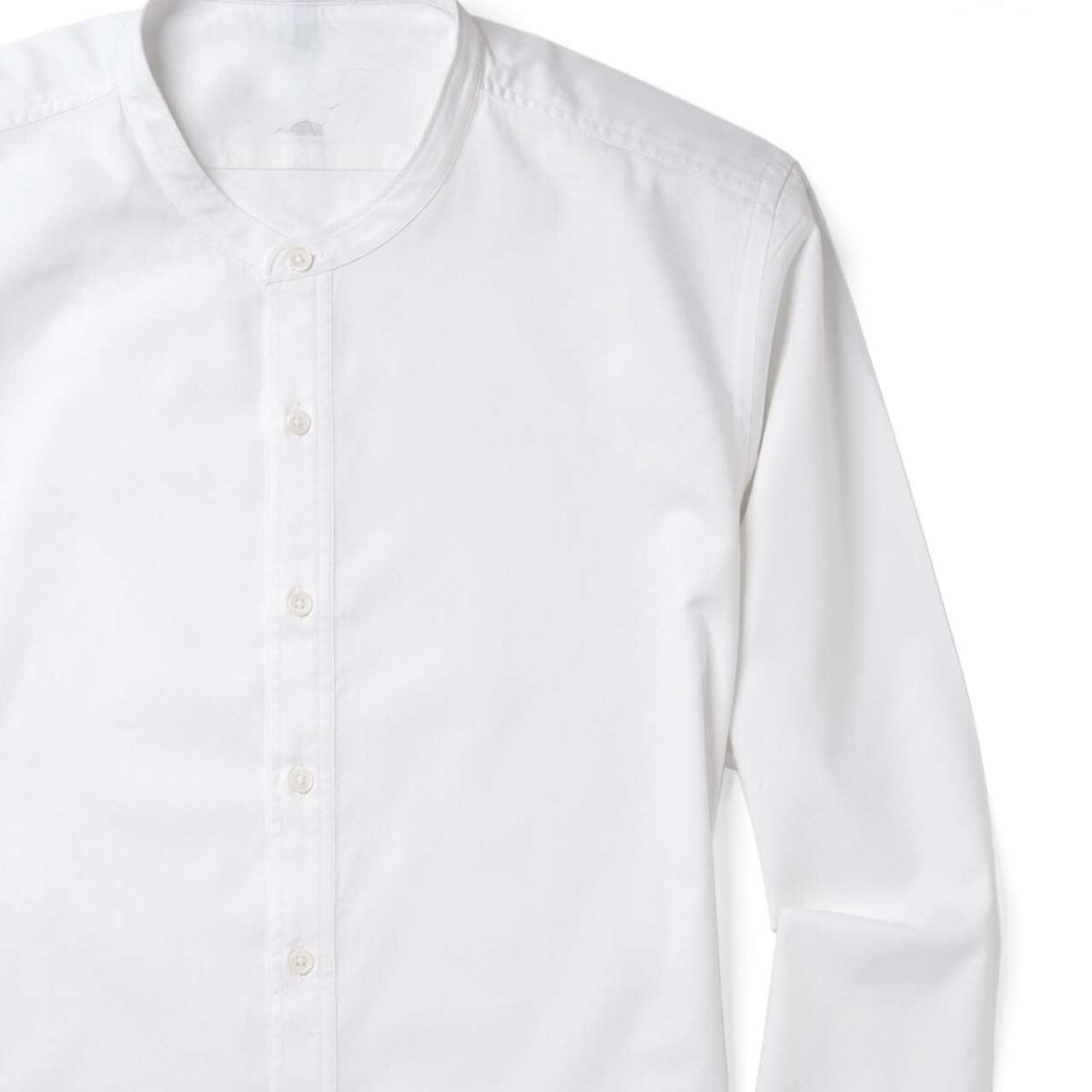 1Pcs round neck premium Mens Shirt (White) - Image 2