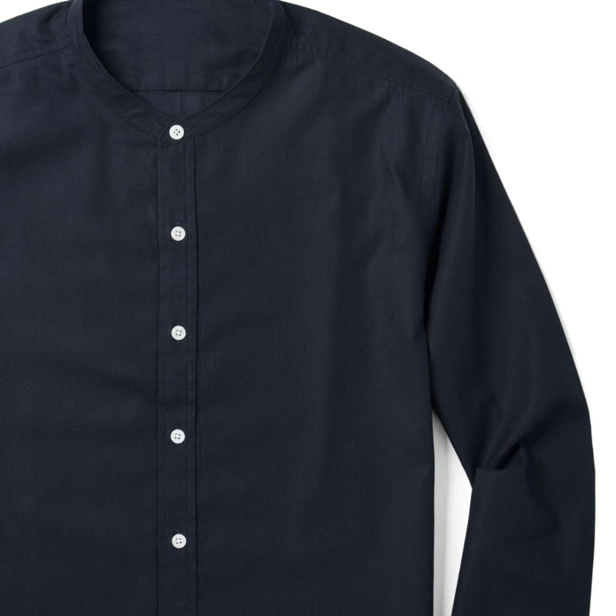 1Pcs round neck premium Mens Shirt (Navy) - Image 3