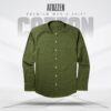 1Pcs round neck premium Mens Shirt (Olive)